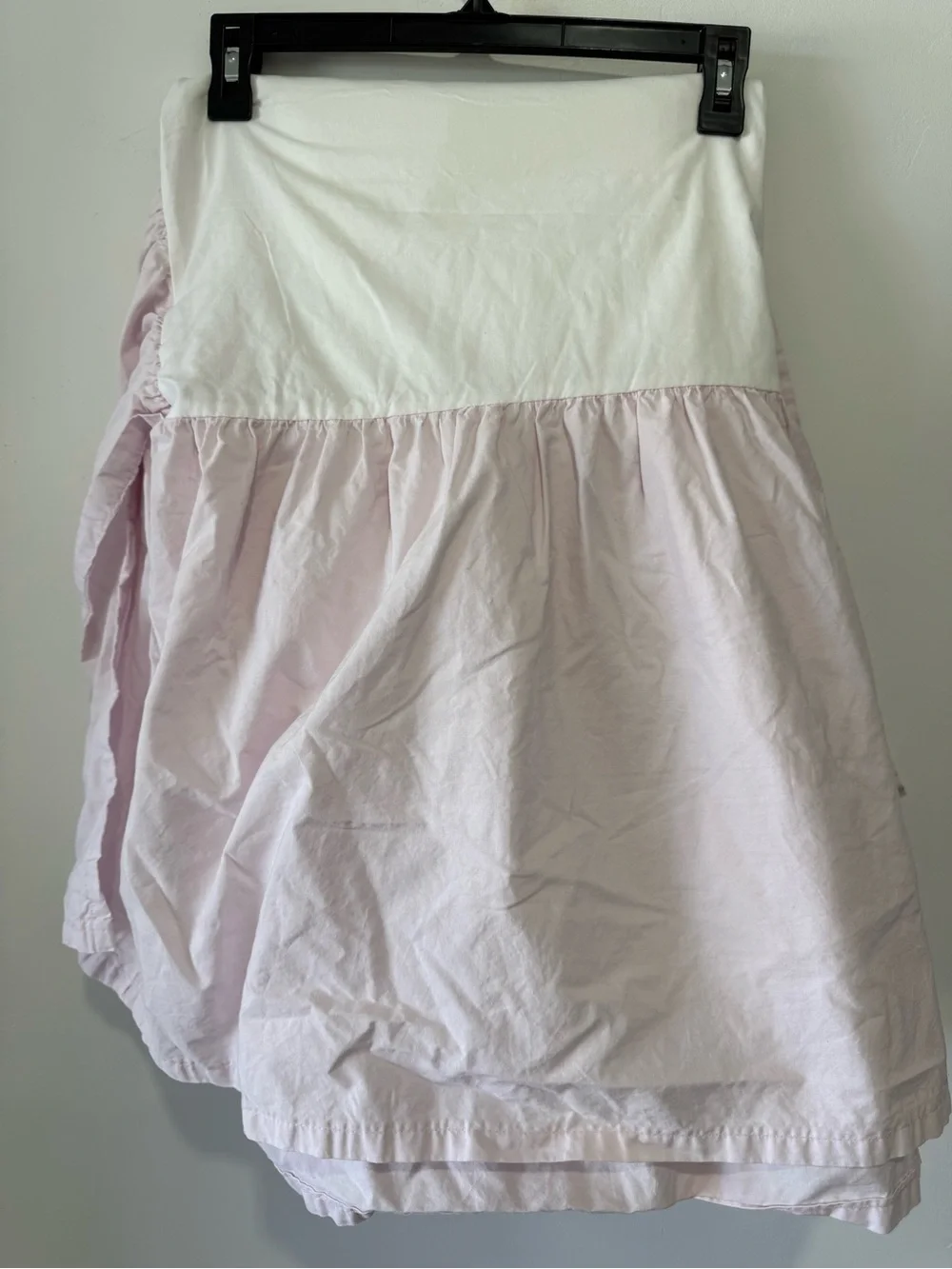 Simply Shabby Chic Pale Pink Ruffled Cotton Bed Skirt Dust Ruffle- Full
